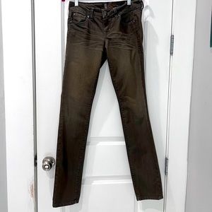 Level 99 Anthropology Straight Leg Jeans Pants Skinny Stretch Style Size 26